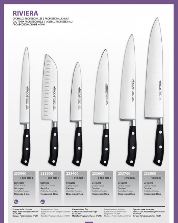 knives riviera arcos spain - Blade Steels Types for Knives