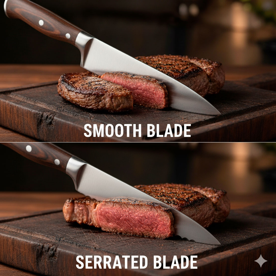 meat knives the difference between smooth and serrated blades - Meat Knives: The Difference Between Smooth and Serrated Blades