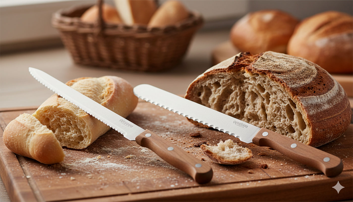 differences between fine serrated and coarse serrated bread knives - Differences between fine-serrated and coarse-serrated bread knives